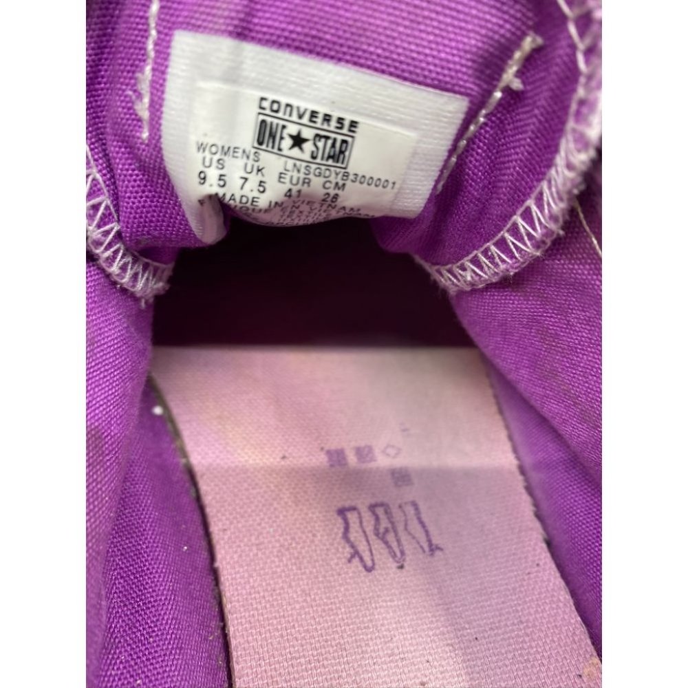 Converse Sneakers Purple Blue Graffiti Women's 9.5 - Picture 10 of 13